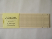 Series of 100 blank cardboard-strips for 33-notes mechanisms 