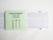 Series of 10 blank cardboard-strips for 30-notes mechanism 